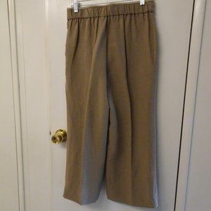 NWOT Coldwater Creek Silk, Linen cropped pants S